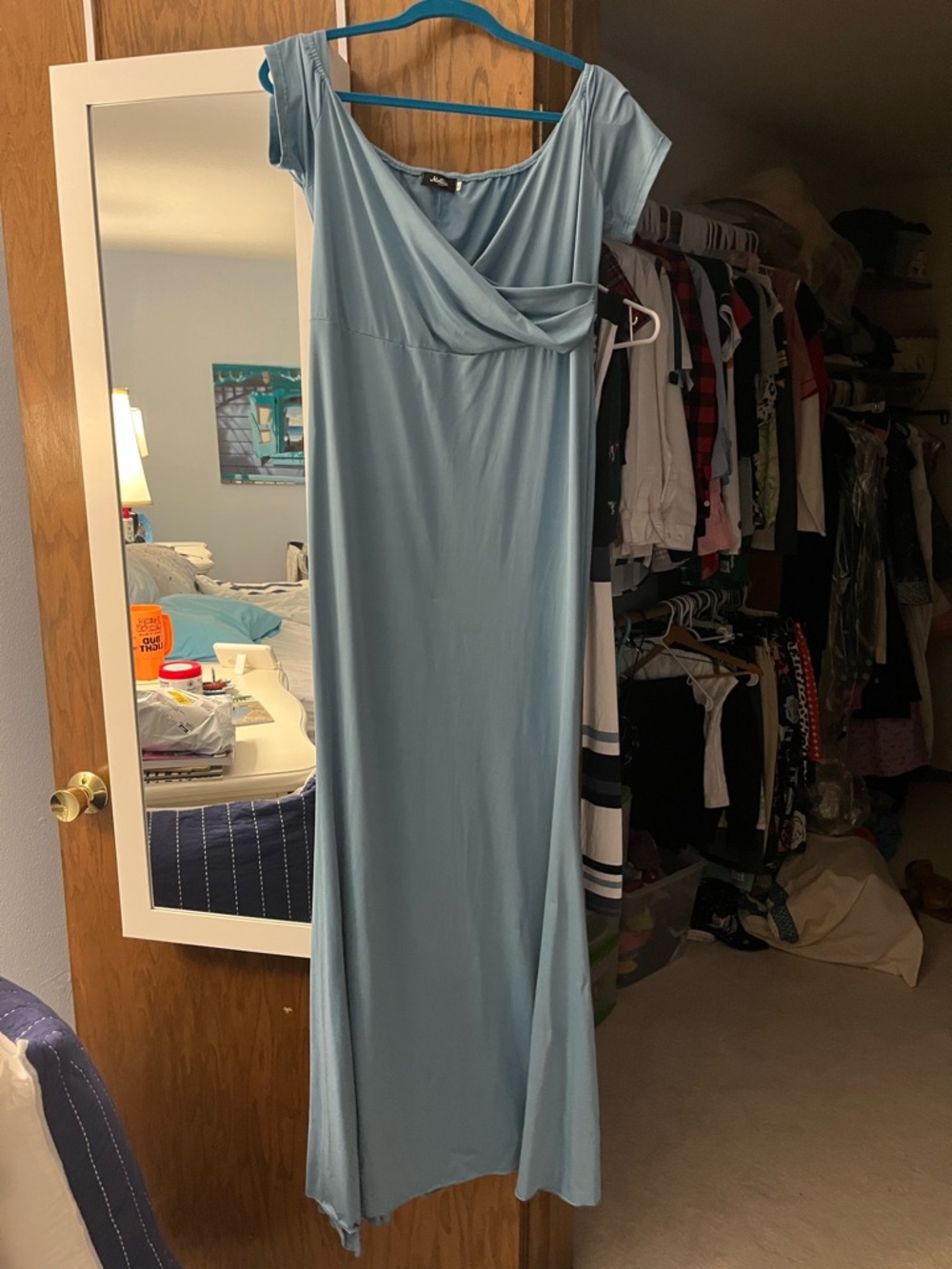 Molliya Light Blue Maternity Dress